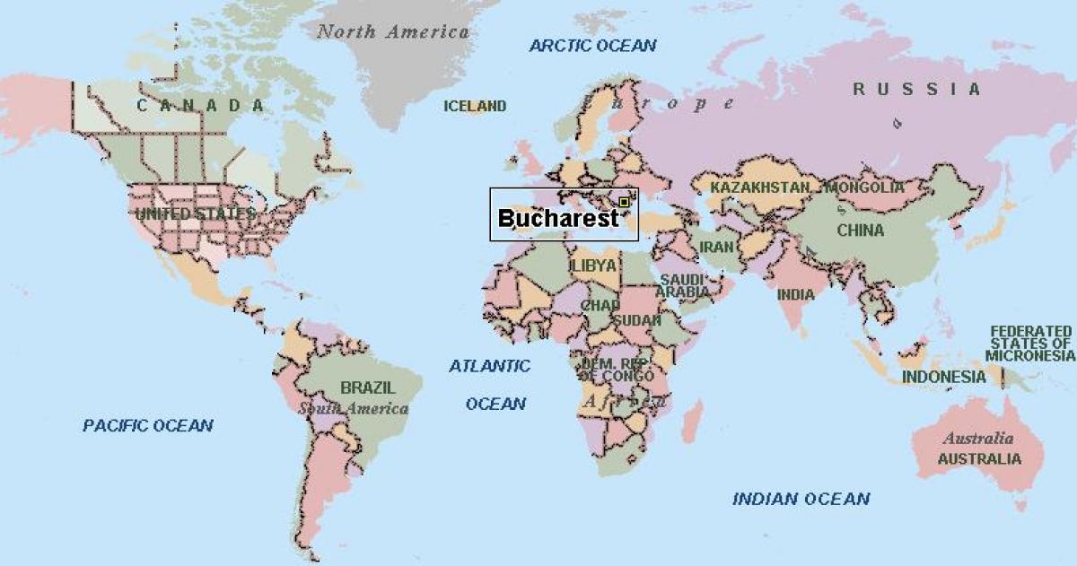 Kort over bukarest verden 