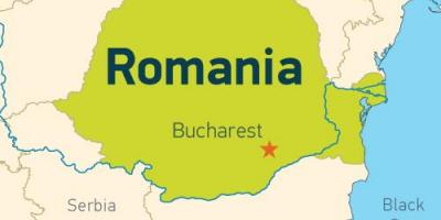 Bukarest på et kort